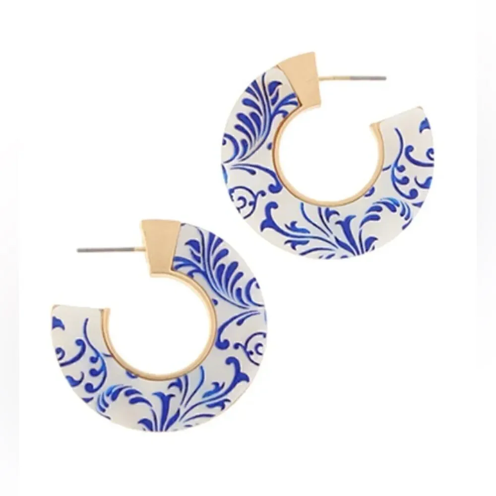 Boho hoop earrings N713 - Picture 1 of 4